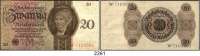 P A P I E R G E L D,R E I C H S B A N K  20 Reichsmark 11.10.1924.  Udr.-Bst. M.  Serie: W.  Ros. DEU-174.