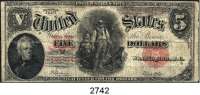 P A P I E R G E L D,AUSLÄNDISCHES  PAPIERGELD U.S.A. 2 Dollars 1907.  KN  K...  Pick 186.