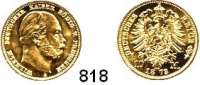 R E I C H S M Ü N Z E N,Preussen, Königreich Wilhelm I. 1861 - 1888 10 Mark 1873 A.  Jaeger 242.
