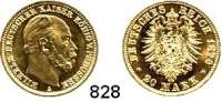 R E I C H S M Ü N Z E N,Preussen, Königreich Wilhelm I. 1861 - 1888 20 Mark 1876 A.  Jaeger 246.