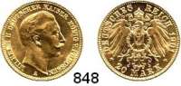 R E I C H S M Ü N Z E N,Preussen, Königreich Wilhelm II. 1888 - 1918 20 Mark 1901 A.  Jaeger 252.