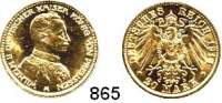 R E I C H S M Ü N Z E N,Preussen, Königreich Wilhelm II. 1888 - 1918 20 Mark 1914.  Jaeger 253.