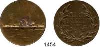 M E D A I L L E N,Schiffsmotive / Schiffsfahrt  Uruguay,  Bronzemedaille 1910.  Auf die Übernahme des Torpedokreuzers 
