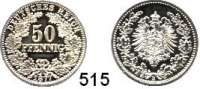 R E I C H S M Ü N Z E N,Kleinmünzen  50 Pfennig 1877 B.  Jaeger 8.