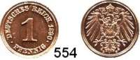 R E I C H S M Ü N Z E N,Kleinmünzen  1 Pfennig 1890 E.  Jaeger 10.
