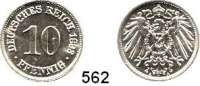 R E I C H S M Ü N Z E N,Kleinmünzen  10 Pfennig 1893 A.  Jaeger 13.
