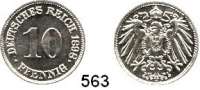 R E I C H S M Ü N Z E N,Kleinmünzen  10 Pfennig 1898 G  Jaeger 13.