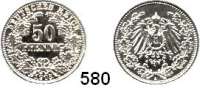 R E I C H S M Ü N Z E N,Kleinmünzen  50 Pfennig 1903 A.  Jaeger 15.