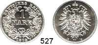 R E I C H S M Ü N Z E N,Kleinmünzen  1 Mark 1874 C.  Jaeger 9.
