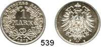 R E I C H S M Ü N Z E N,Kleinmünzen  1 Mark 1875 E.  Jaeger 9.