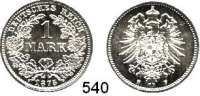 R E I C H S M Ü N Z E N,Kleinmünzen  1 Mark 1875 F.  Jaeger 9.
