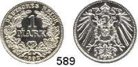R E I C H S M Ü N Z E N,Kleinmünzen  1 Mark 1892 E.  Jaeger 17.