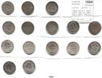 R E I C H S M Ü N Z E N,L O T S     L O T S     L O T S  1 Mark 1873 D, F, 1874 E, 1875 B, 1881 J(2), 1882 J, 1885 J, 1886 J, 1892 A, F, 1896 E, 1899 A, G, 1909 D.  Jaeger 9(9) und 17(6).  LOT. 15 Stück