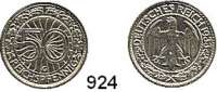 R E I C H S M Ü N Z E N,Kleinmünzen  50 Pfennig 1933 G.  Jaeger 324.
