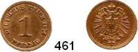 R E I C H S M Ü N Z E N,Kleinmünzen  1 Pfennig 1874 H.  Jaeger 1.