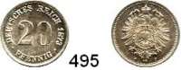 R E I C H S M Ü N Z E N,Kleinmünzen  20 Pfennig 1873 F.  Jaeger 5.
