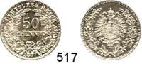 R E I C H S M Ü N Z E N,Kleinmünzen  50 Pfennig 1877 C.  Jaeger 8.
