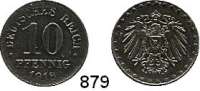 R E I C H S M Ü N Z E N,I.Weltkrieg und Inflation  10 Pfennig 1918 D.  Jaeger 298.