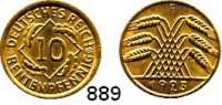 R E I C H S M Ü N Z E N,Kleinmünzen  10 Pfennig 1923 F.  Jaeger 309.