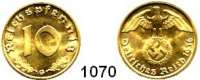 R E I C H S M Ü N Z E N,Drittes Reich  10 Reichpfennig 1936 G  Jaeger 364.