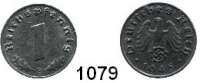 R E I C H S M Ü N Z E N,Drittes Reich  1 Reichpfennig 1945 E  Jaeger 369.