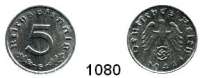 R E I C H S M Ü N Z E N,Drittes Reich  5 Reichpfennig 1944 G  Jaeger 370.