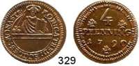 Deutsche Münzen und Medaillen,Münster, Domkapitel  4 Pfennig 1790.  5,26 g.  Schön 14.