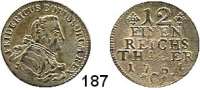 Deutsche Münzen und Medaillen,Preußen, Königreich Friedrich II. der Große 1740 - 1786 1/12 Taler 1754 C, Kleve.  3,63 g.  Kluge 104.4.  v.S. 338.  Olding 52.