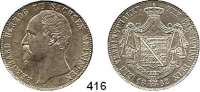 Deutsche Münzen und Medaillen,Sachsen - Meiningen Bernhard II. Erich Freund 1803 - 1866 Taler 1866.  Kahnt 505.  AKS 184.  Jg. 450.  Thun 379.  Dav. 838.