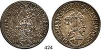 Deutsche Münzen und Medaillen,Salzburg, Erzbistum Johann Ernst von Thun und Hohenstein 1687 - 1709 Taler 1687.  28,75 g.  Zöttl 2160.  Probszt 1794.  Dav. 3510.