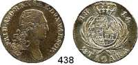 Deutsche Münzen und Medaillen,Warschau, Herzogtum Friedrich August I. von Sachsen 1807 - 1815 1/3 Talara 1814 I-B.  AKS 195.  Jg. 206.