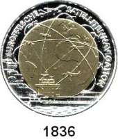 AUSLÄNDISCHE MÜNZEN,E U R O  -  P R Ä G U N G E N Österreich 25 Euro 2006 (Bi-Metall Silber/Niob).  Satellitennavigation.  Schön 326.  KM 3135.