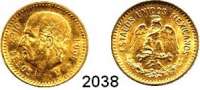 AUSLÄNDISCHE MÜNZEN,Mexiko Republik seit 1867 10 Pesos 1907 (7,5g fein).  Hidalgo.  Schön 26.  KM 473.  Fb. 166.  GOLD.