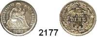 AUSLÄNDISCHE MÜNZEN,U S A  Dime 1883.  Kahnt/Schön 67.  KM A92.