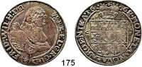 Deutsche Münzen und Medaillen,Brandenburg - Preußen Friedrich Wilhelm der Große Kurfürst 1640 - 1688 1/3 Taler 1668 C-S, Krossen.  8,78 g.  v.S. 552.
