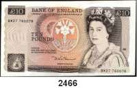 P A P I E R G E L D,AUSLÄNDISCHES  PAPIERGELD Großbritannien 10 Pfund o.D.(1980-1984).  Pick 379 b.