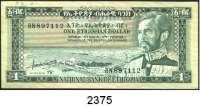 P A P I E R G E L D,AUSLÄNDISCHES  PAPIERGELD Äthiopien 1 Dollar o.D.(1966).  1 Birr o.D.(1976).  1 Birr o.D.(1991).  1 Birr 2000.  Pick 25 a, 30 b(5), 41 b(2), 46 b.  LOT. 9 Scheine.