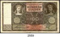 P A P I E R G E L D,AUSLÄNDISCHES  PAPIERGELD Niederlande 100 Gulden 1.7.1935.  Pick 51 a.