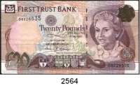 P A P I E R G E L D,AUSLÄNDISCHES  PAPIERGELD Nordirland 1 Pfund o.D.  5 Pfund 1.3.2003(gebraucht).  20 Pfund 1.1.1998(gebraucht).  Pick 65 a(2), 79 a, 137 a.  LOT. 4 Scheine.