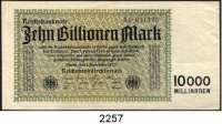 P A P I E R G E L D,Weimarer Republik  10 Billionen Mark 1.11.1923.  4B 011775.  Ros.DEU-159 a.