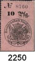P A P I E R G E L D,Altdeutsche Staaten Mecklenburg-Strelitz 10 Pfg. o.D.(28.6.1893).  Pick/Rixen A 600 b.