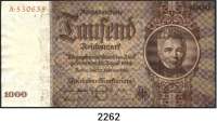 P A P I E R G E L D,R E I C H S B A N K  1000 Reichsmark 22.2.1936.  