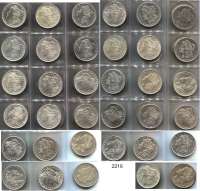 AUSLÄNDISCHE MÜNZEN,U S A L O T S     L O T S     L O T S Morgan Dollar - Sammlung.  1878 S, 1879, 1880, 1880 S, 1881, 1881 O, 1881 S, 1882, 1883, 1883 O, 1884, 1884 O, 1885 O, 1886, 1886 O, 1887, 1888 O, 1889, 1890, 1890 S, 1891 O, 1892 O, 1896, 1897, 1897 S, 1898, 1899 O, 1900, 1900 O, 1901 O, 1902 O, 1904, 1921, 1921 D und 1921 S.  Schön 123. KM 110.   LOT. 35 Stück.