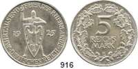 R E I C H S M Ü N Z E N,Weimarer Republik  5 Reichsmark 1925 E.  Jaeger 322.  Rheinland.