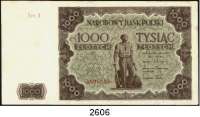 P A P I E R G E L D,AUSLÄNDISCHES  PAPIERGELD Polen 1000 Zlotych 15.7.1947.  Pick 133.
