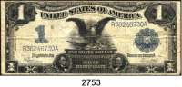P A P I E R G E L D,AUSLÄNDISCHES  PAPIERGELD U.S.A. 1 Dollar 1899.  Pick 338 c.  LOT. 4 Scheine.
