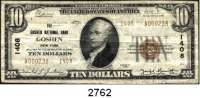 P A P I E R G E L D,AUSLÄNDISCHES  PAPIERGELD U.S.A. 10 Dollars National Currency 1929.  The Goshen National Bank, Goshen New York.  Pick 396.