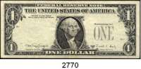 P A P I E R G E L D,AUSLÄNDISCHES  PAPIERGELD U.S.A. 1 Dollar 1988 A.  Fehldruck.  Siegel, Logo und KN auf der Rückseite statt vorn.  Pick zu 480 b.