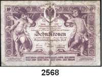 P A P I E R G E L D,AUSLÄNDISCHES  PAPIERGELD Österreich 10 Kronen 31.3.1900.  Pick 4.