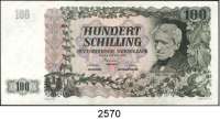 P A P I E R G E L D,AUSLÄNDISCHES  PAPIERGELD Österreich 100 Schilling 2.1.1954.  Pick 133 a.